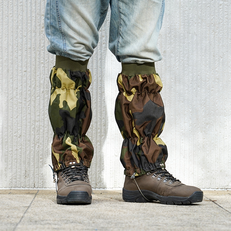 跨境厂家军彩护腿登山防水腿套防蛇咬脚套运动护具登山雪套护膝套详情9