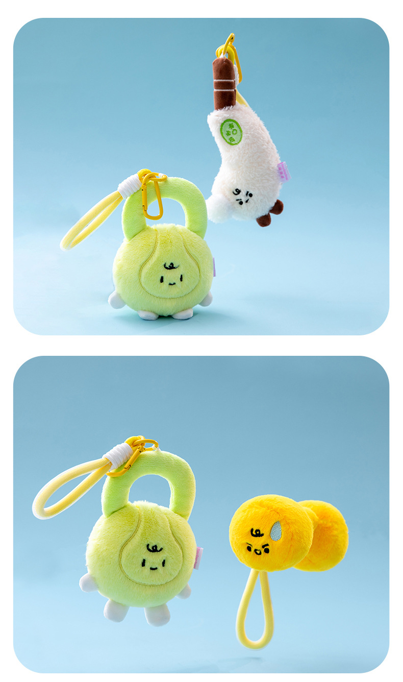 新款运动小挂件哑铃毛绒玩具体育馆活动礼品高尔夫球杆儿童礼物批详情11