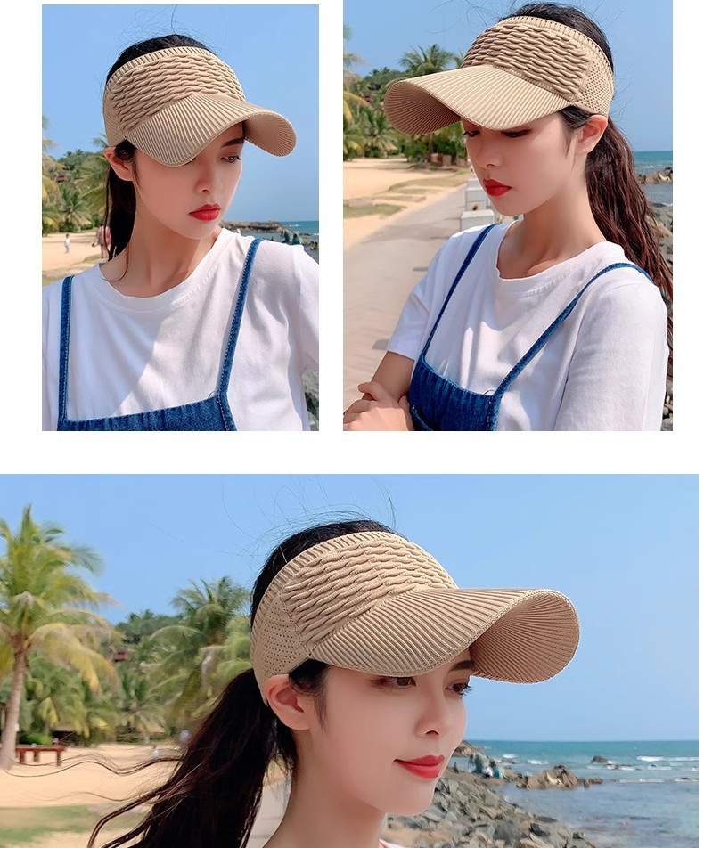 Summer sun hat for women, 2025 new style running sun protection cap, wide-brimmed sports cap, spring and autumn open-top sun hat pic 19