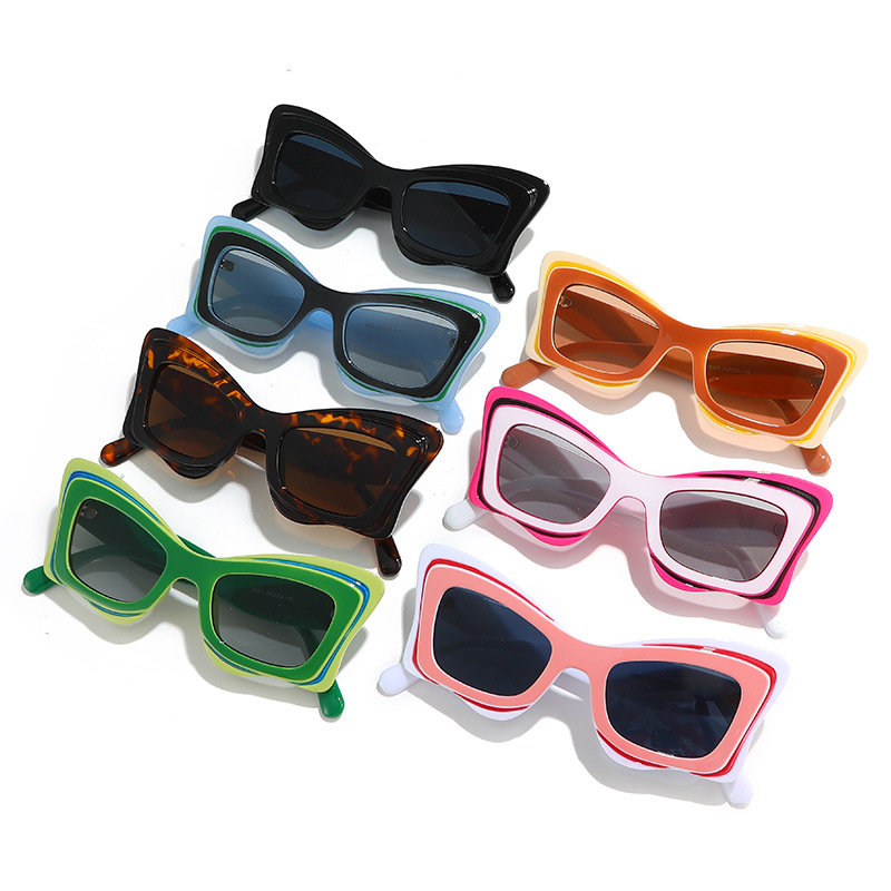 2024新款女士猫眼墨镜女个性防紫外线女款太阳眼镜时尚跨境太阳镜详情3