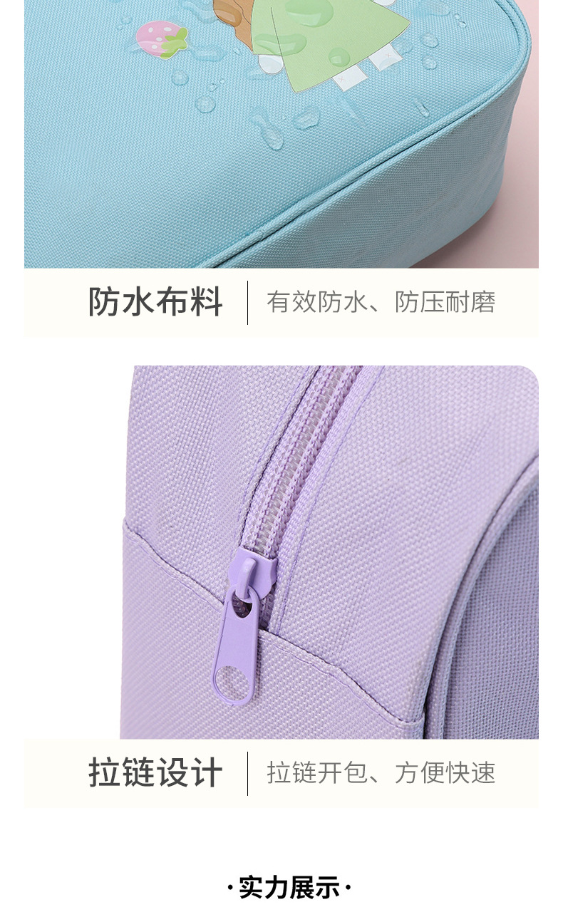 日韩卡通大号便当包可爱ins风野餐保温包学生手提便当袋饭袋详情8