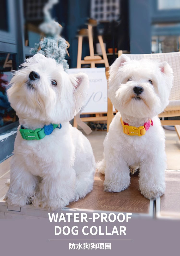 狗狗项圈防水狗圈狗项圈带牵引小型犬脖圈大型犬中型法斗脖圈详情2