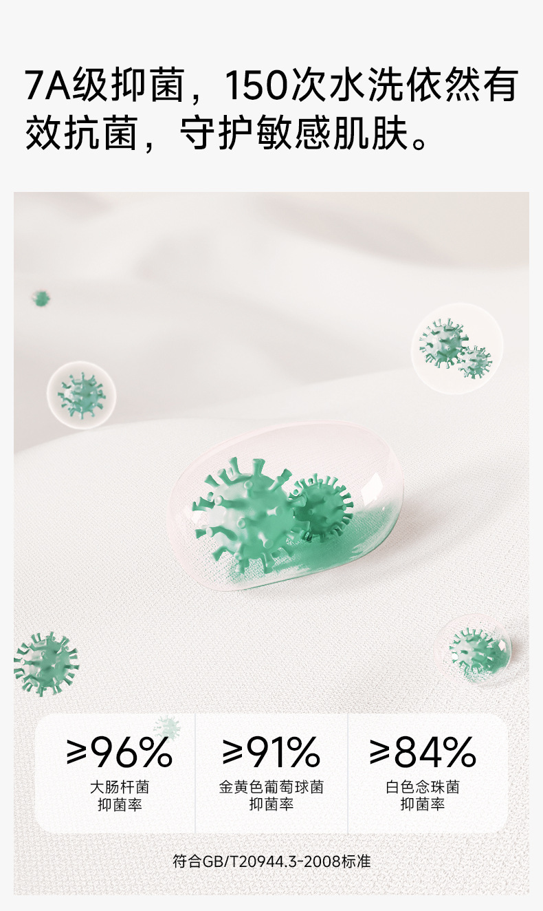 【抗菌新疆棉】春夏季拉架棉睡裙女夏纯棉短袖宽松版型薄款家居服详情6