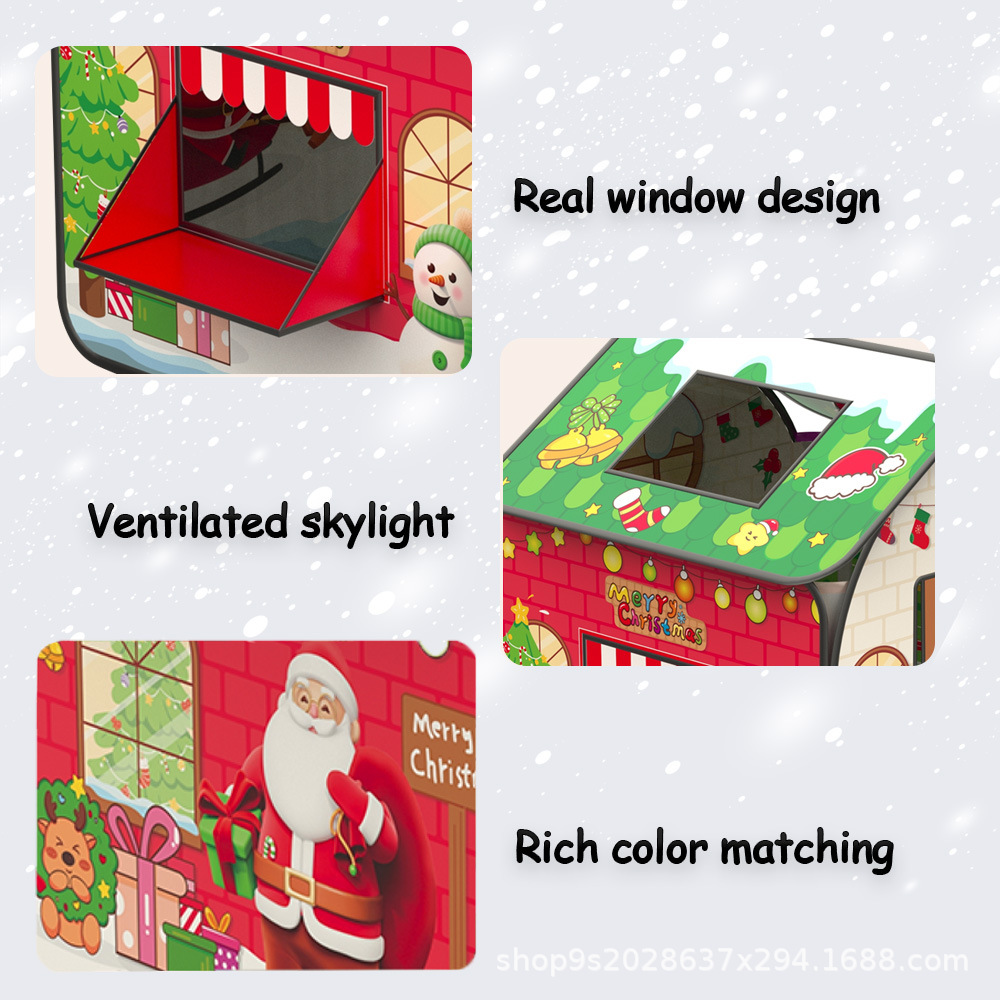 跨境亚马逊万圣节圣诞节儿童帐篷室内游戏屋小房子过家家玩具屋详情5