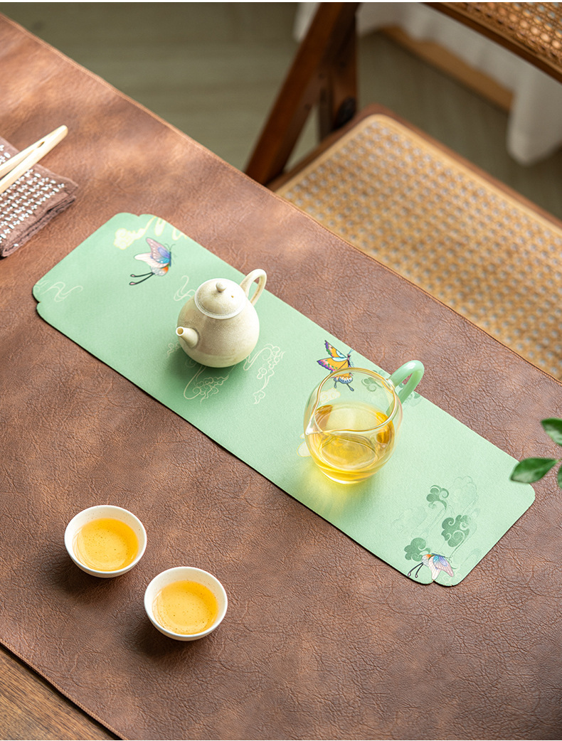 中国国潮风干泡小茶席垫子高级中式长条茶桌布垫隔热茶杯壶垫防水茶垫详情14