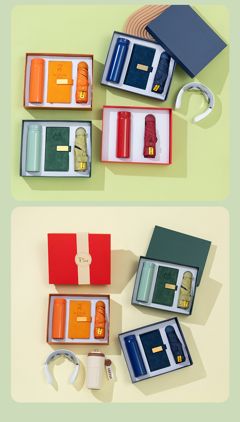 Corporate year-end party gift sets with logo printing, office notebooks, business souvenirs, school souvenirs, cultural festival supplies pic 10