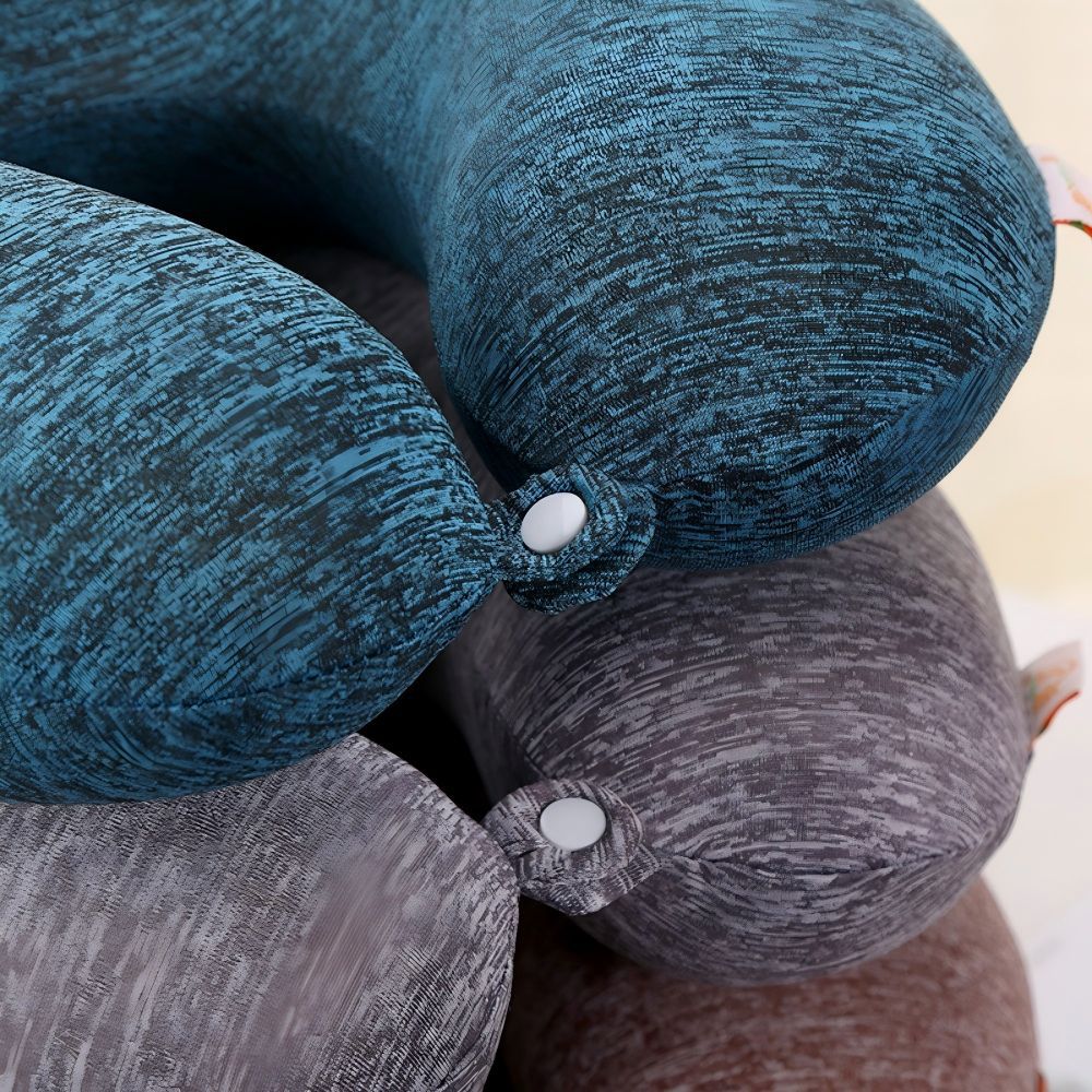 Business cationic memory foam U-shaped neck pillow, neck pillow, airplane travel pillow, nap pillow, neck pillow for men pic 4