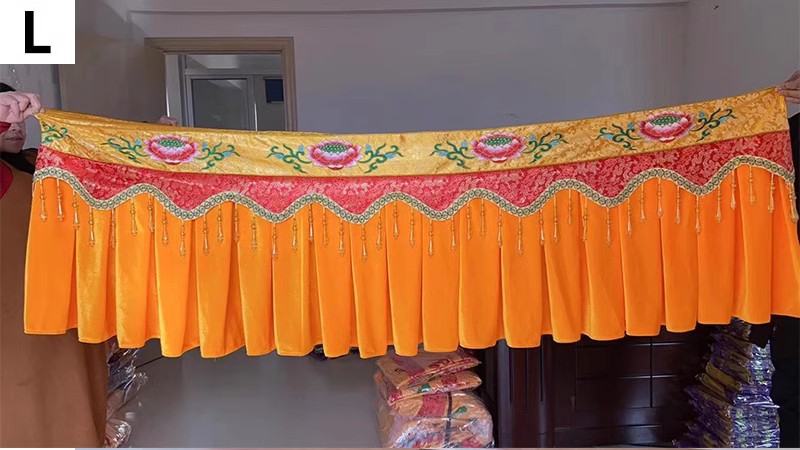 Temple and Buddhist hall tablecloths, table skirts, aprons, altar table covers, embroidered offering table covers, rectangular professional table skirts pic 8