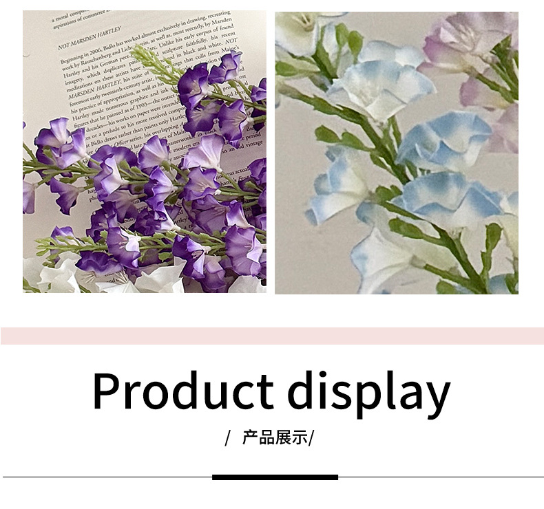 2叉千寻飞燕仿真花家居客厅装饰婚礼堂布置假花背景墙挑高线条花详情6