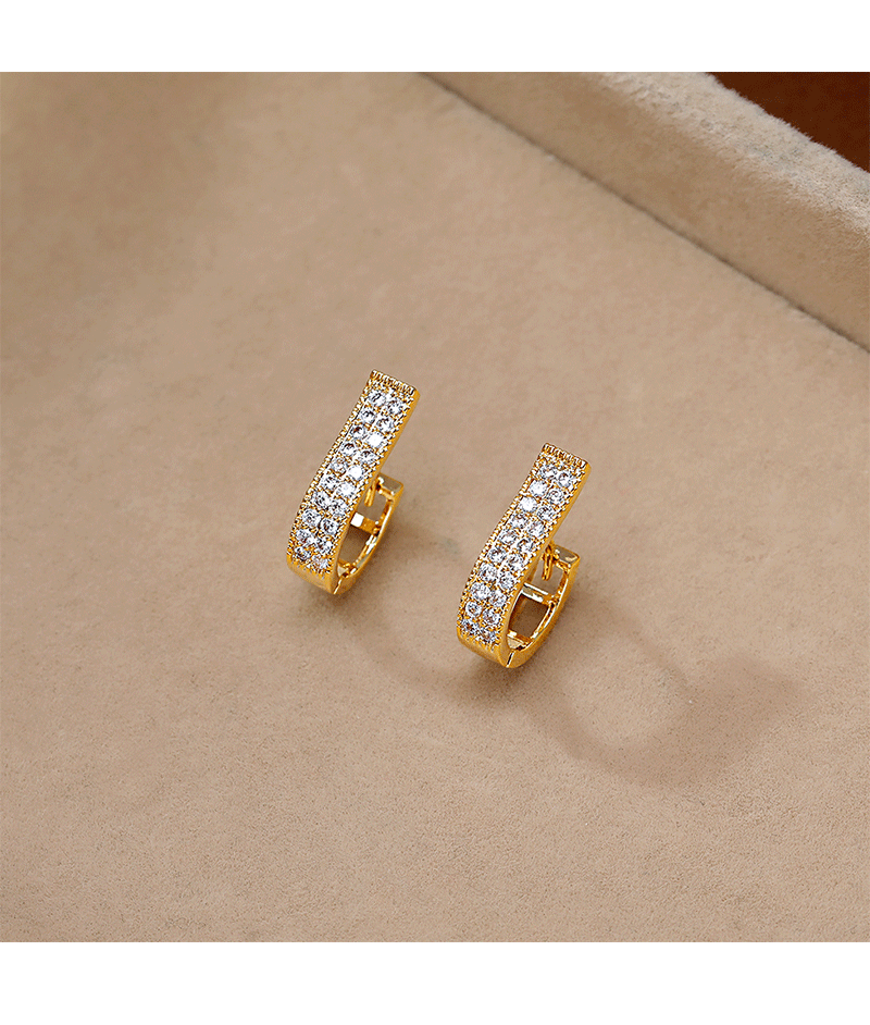 新款潮小众简约精致水钻耳扣女2026直播爆款耳环百搭高级感耳饰品详情4