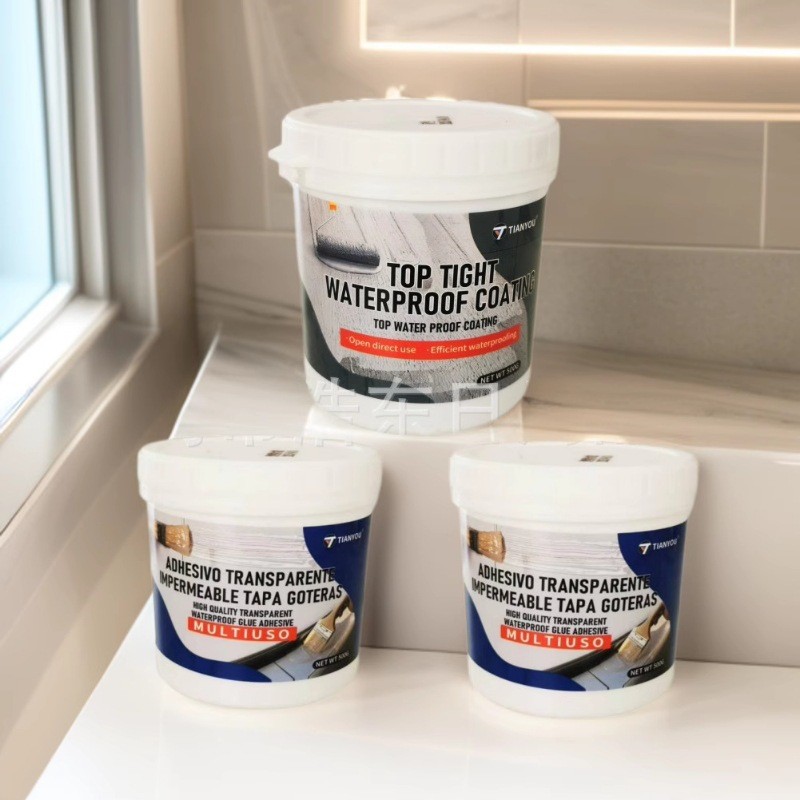 jp274防水胶屋顶防水胶防水补漏堵漏材料窗户外墙漏水透明防水胶详情3