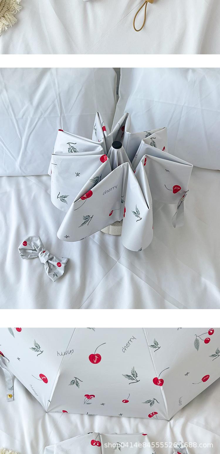 自动晴雨两用男女小清新折叠太阳伞女学生防晒防紫外线遮阳伞ins详情3