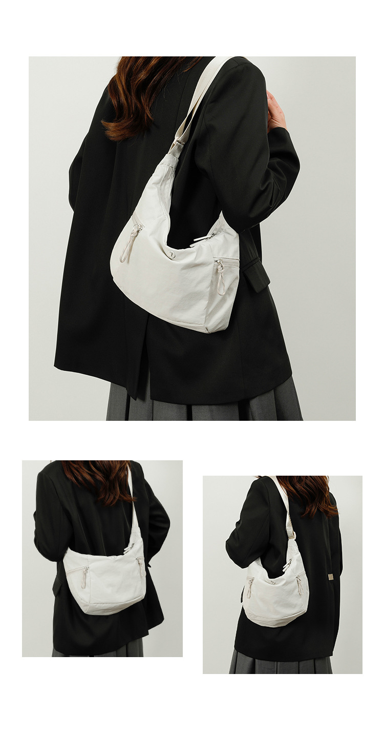 包包女lulu饺子包新款牛角包休闲健身运动包潮百搭通勤单肩斜挎包详情10