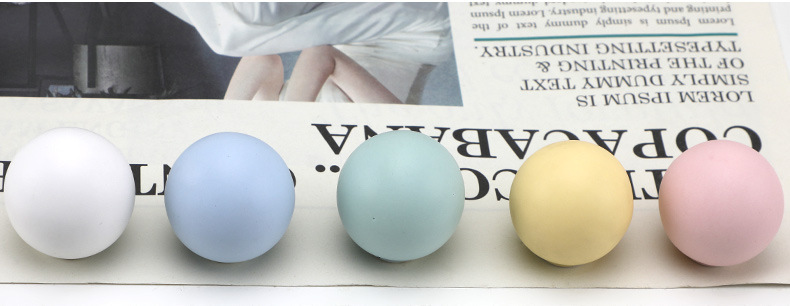 马卡龙彩色圆形拉手儿童房可爱衣柜门橱柜抽屉莫兰迪粉蓝色小拉手详情16