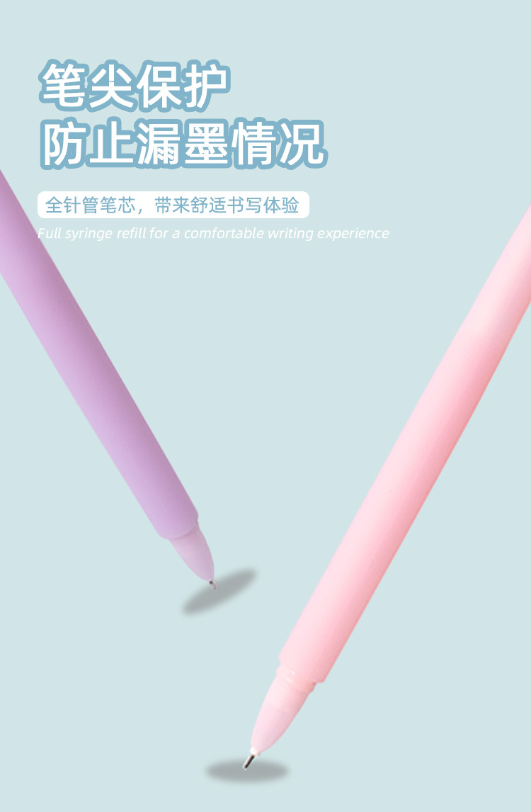 高颜值少女中性笔学生解压转转笔可爱减压笔顺滑创意手帐必备详情10