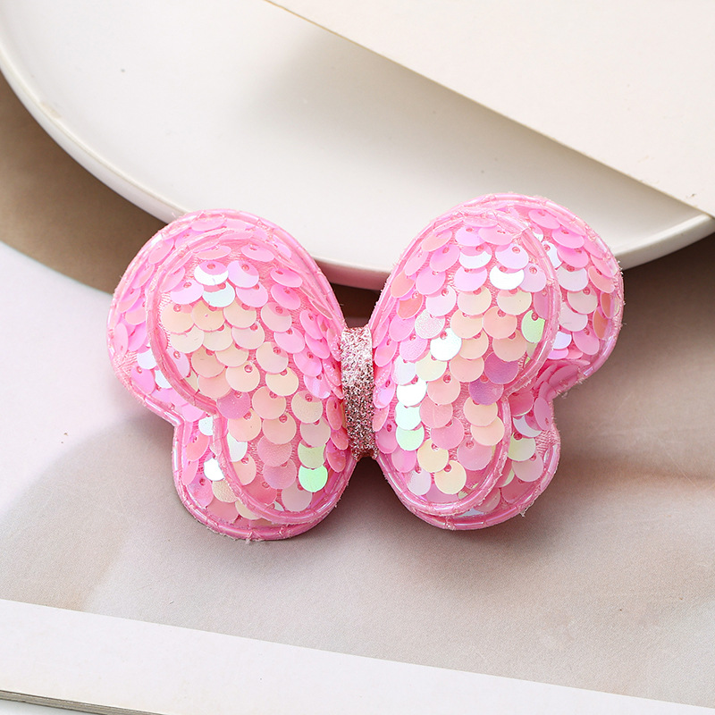 2025新款亮片蝴蝶发绳儿童发圈蝴蝶结扎高马尾头绳女孩橡皮筋头饰详情10