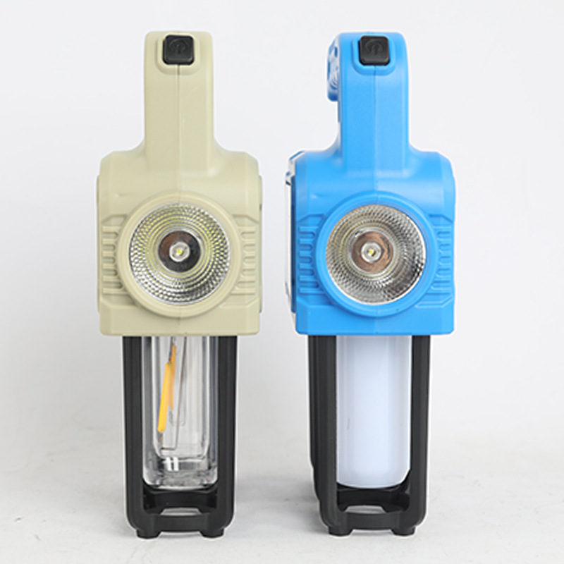 Portable camping lamp, solar-powered LED camping lamp, outdoor multi-functional tent lamp, power bank, portable lamp pic 3