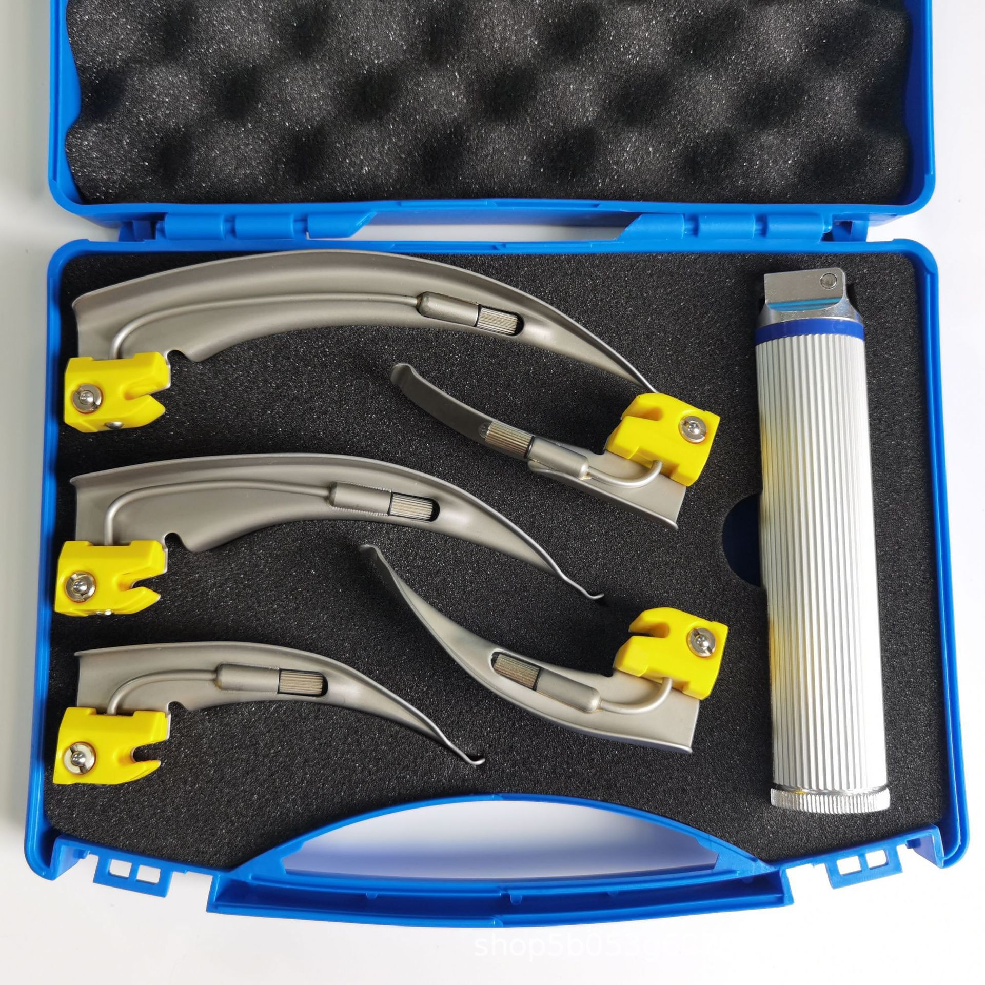 Cross-border exclusive supply Yongle laryngoscope LED light ultra-white bright anesthetic laryngoscope stainless steel adult laryngoscope set pic 8