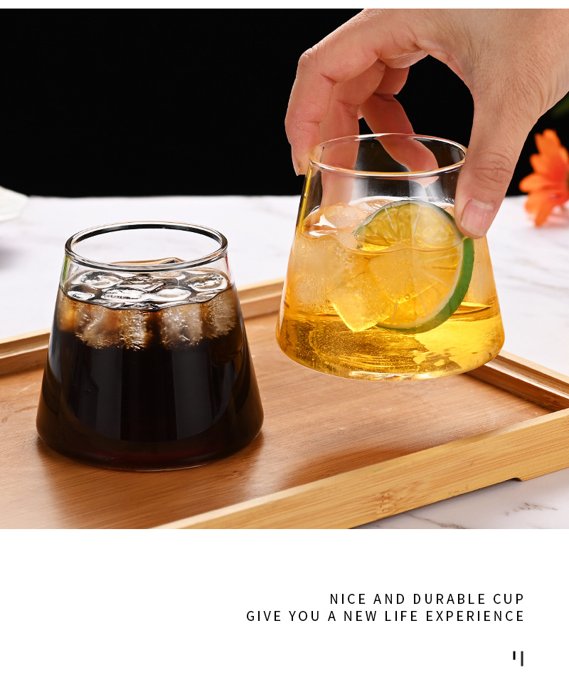 日式耐热玻璃杯创意富士山水杯家用早餐牛奶杯咖啡杯威士忌啤酒杯详情12