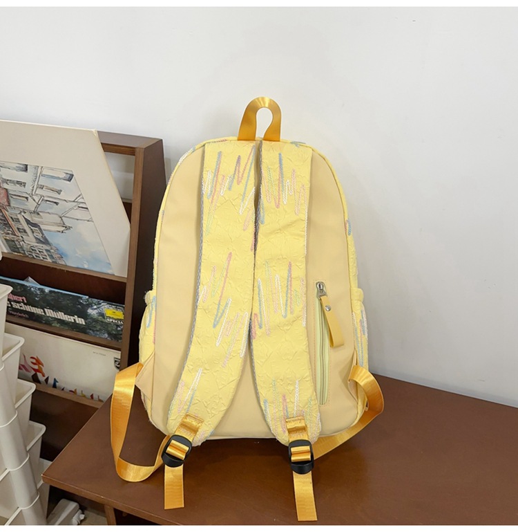 双肩包女生出游可爱少女简约大学生百搭轻便时尚春游中学上课书包详情44