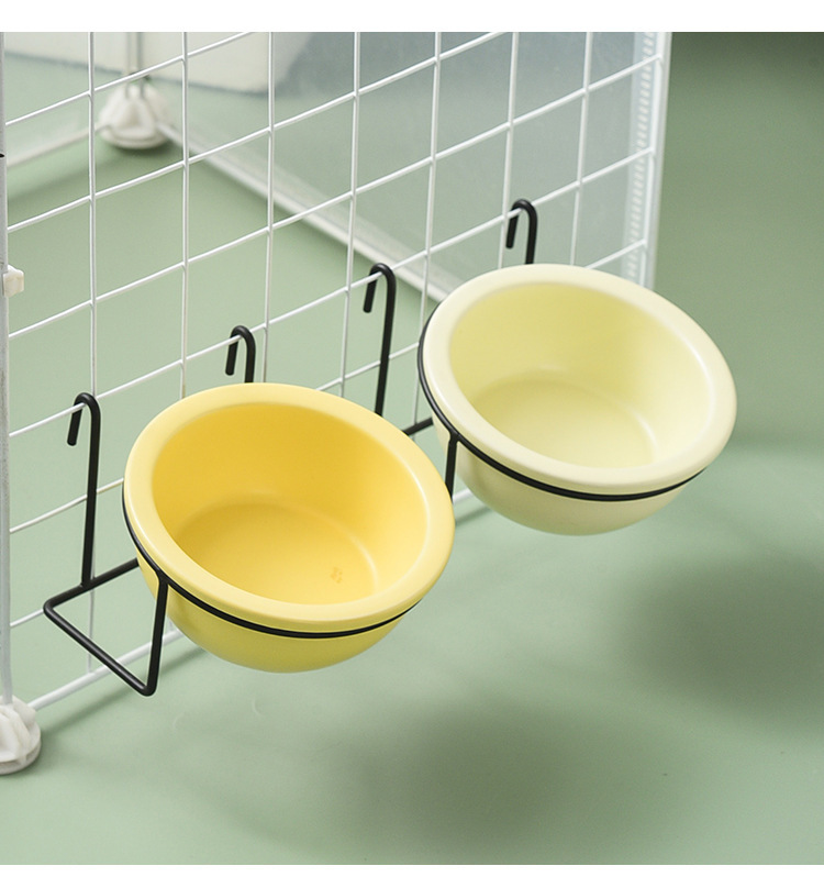 Three-piece pet food bowl set, hanging feeding bowl, pet supplies, automatic water dispenser, dog bowl, pet feeder pic 13