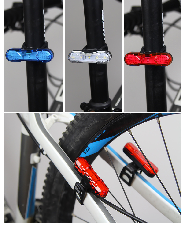 自行车配件USB充电LED警示灯夜骑防水自行车尾灯山地车装备警示灯详情15