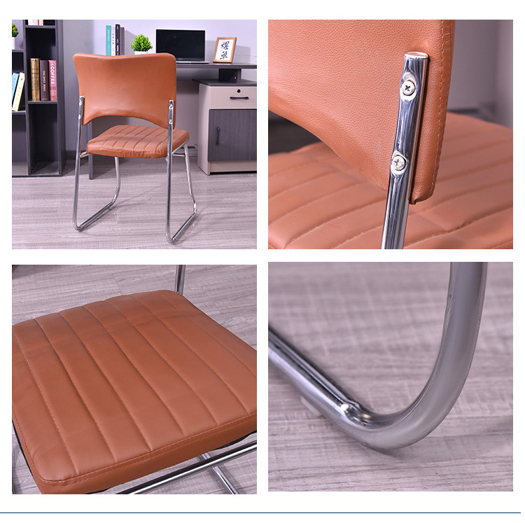 Wholesale of computer office conference chairs, mesh fabric staff bow-shaped chairs, household adjustable and rotatable ergonomic training chairs pic 25