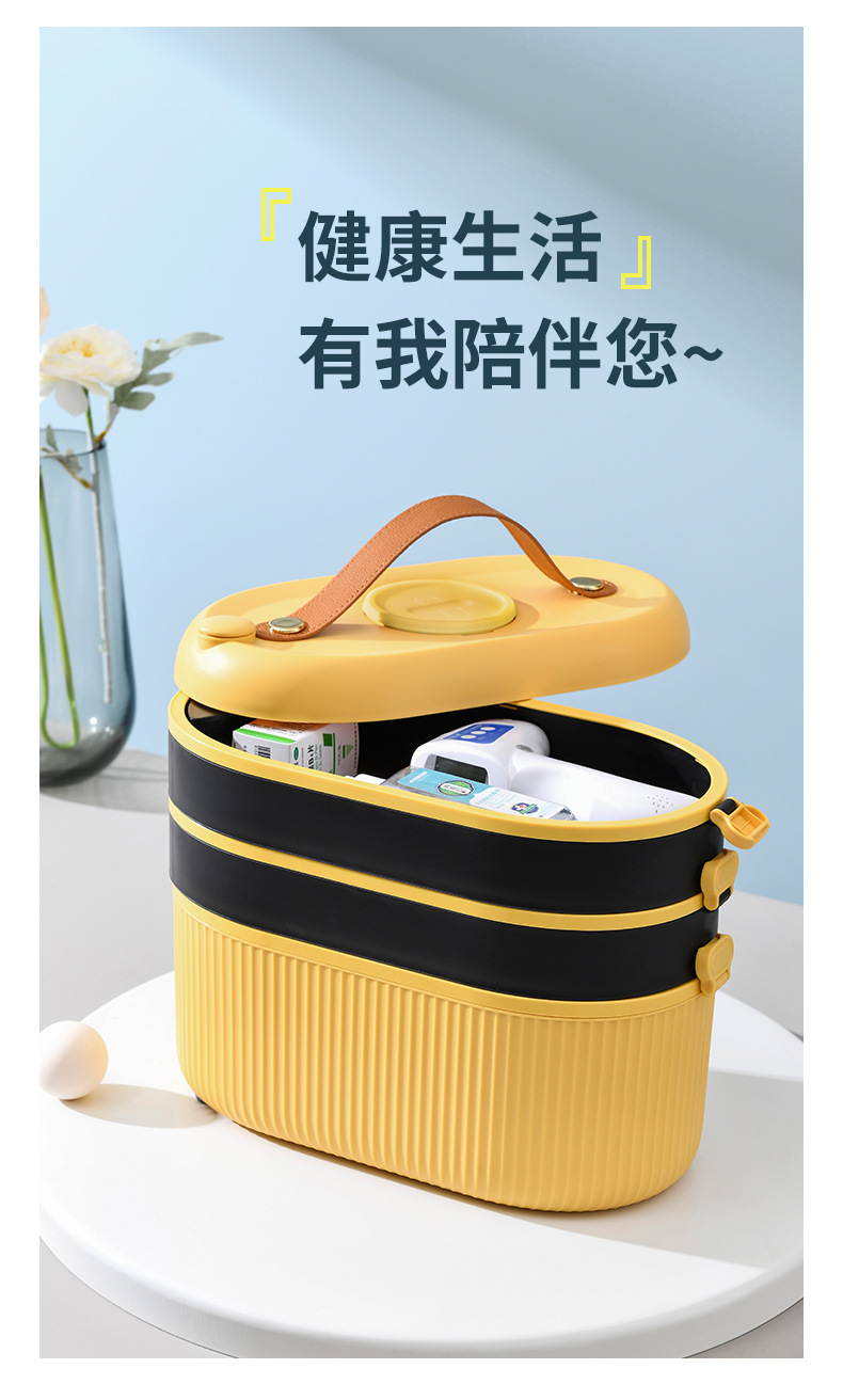 多层药箱家庭装家用大容量医药箱药物收纳盒药品收纳箱医疗箱手提详情17