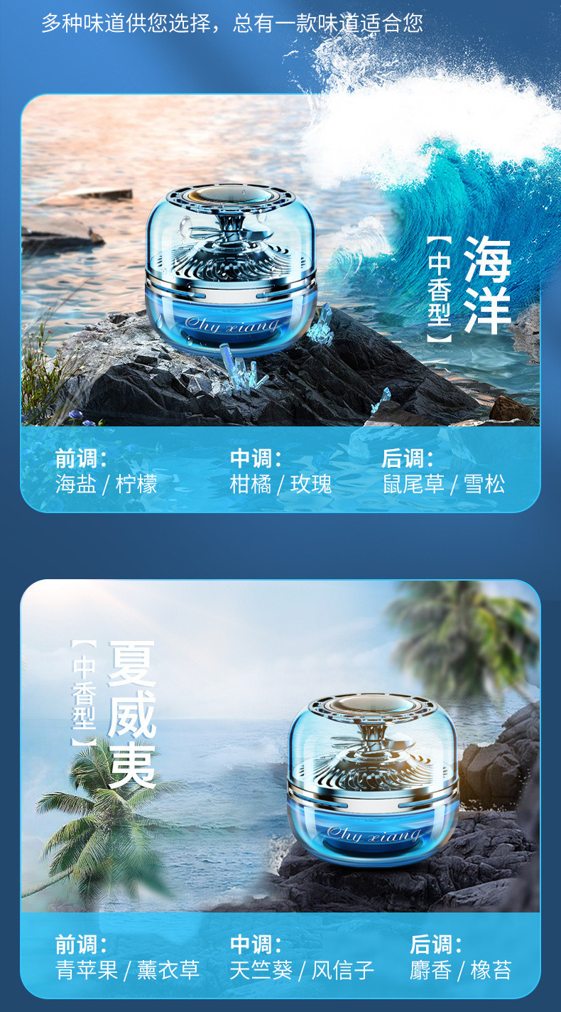 The new solar-powered rotating aromatherapy essential oil car perfume holder from Qihang is a high-end and long-lasting fragrance pic 19