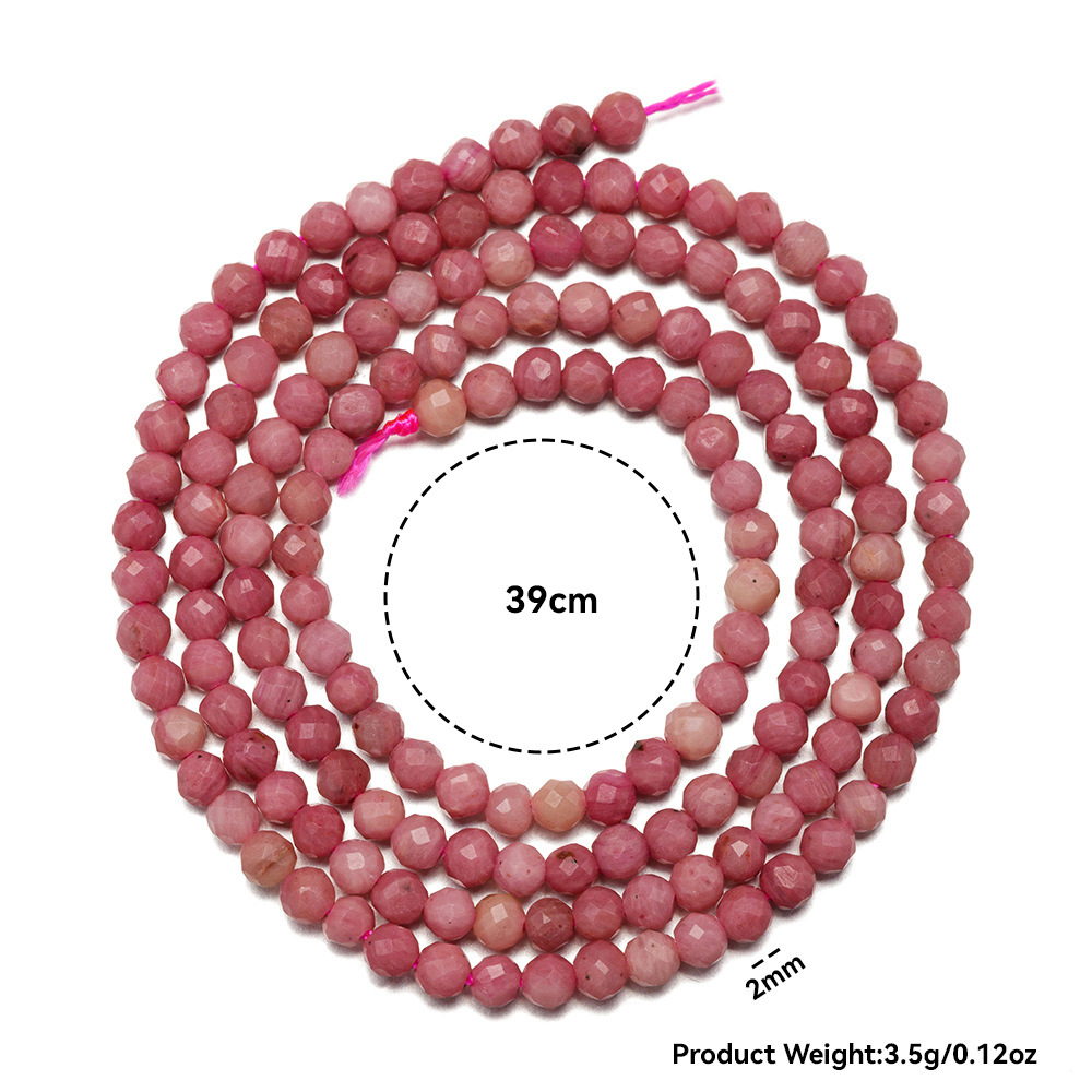2mm天然水晶切面散珠串珠DIY手工饰品配件多色圆珠批发批发详情14