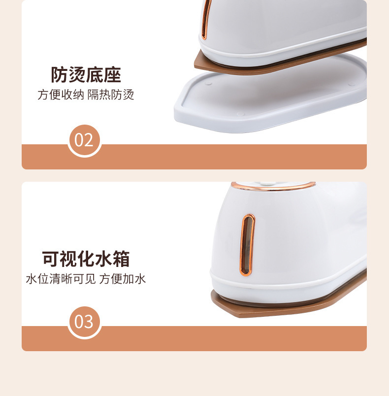 Cross-border mini small electric iron, handheld hanging iron, portable household iron, rotating folding iron, folding iron, white iron, white dry iron, white dry iron pic 17