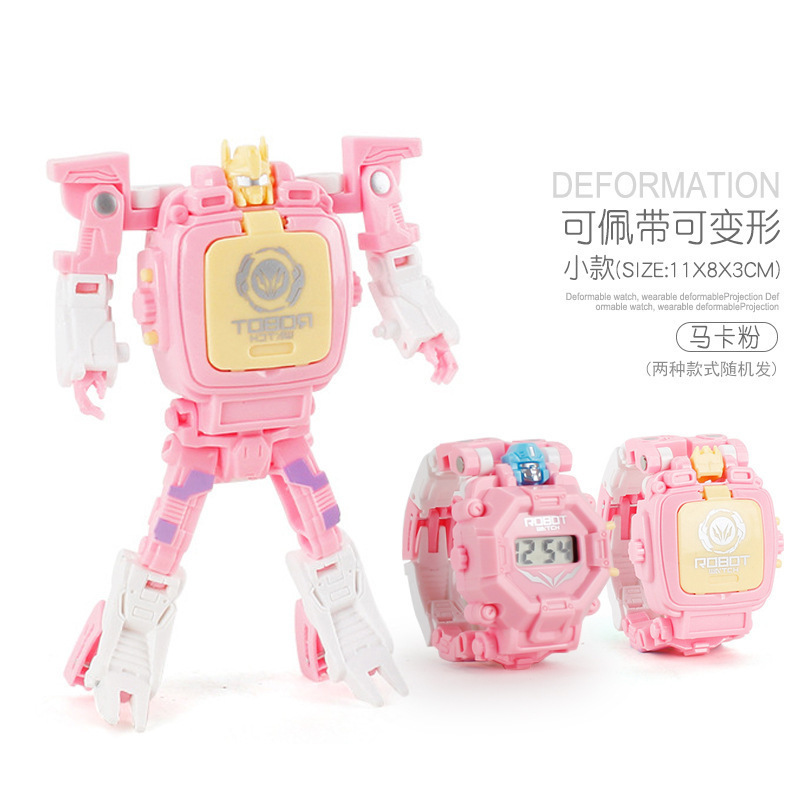 儿童变形手表电子玩具扭蛋机幼儿园礼物 趣味变形机器人电子手表详情6