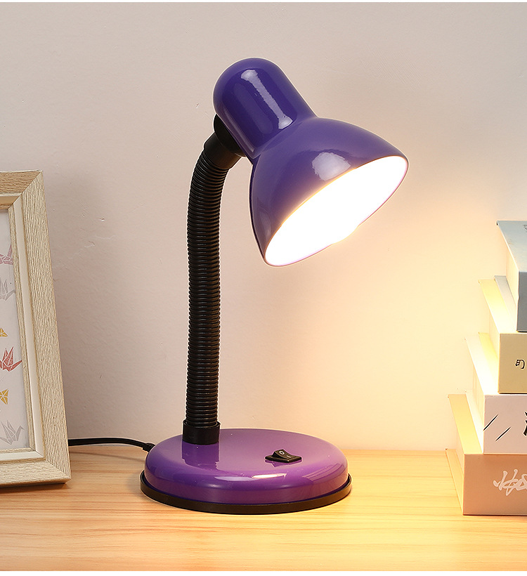 led replaceable bulb eye-protecting reading desk lamp, plug-in student dormitory desk study, old-fashioned bedside writing lamp pic 11