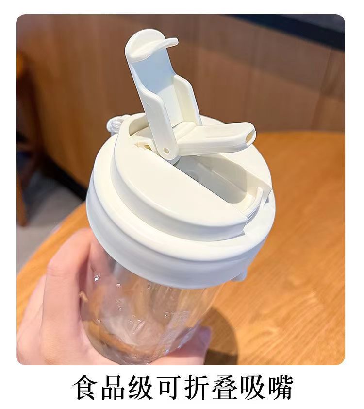 吸管杯学生花茶杯水杯女生随手杯便携吸管塑料杯大容量夏季杯子详情6