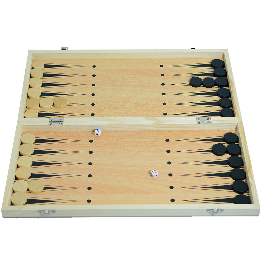 厂家直销三合一木制国际象棋实木套装可折叠便携式竞技益智玩具详情10