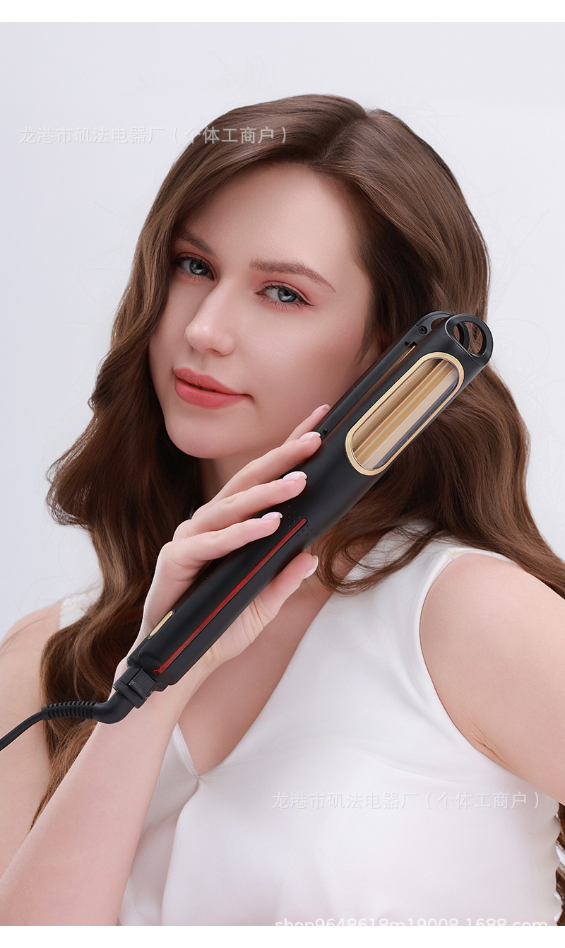 Cross-border high-power clipped hair curler, electric hair straightener, water ripple corn silk hair straightener, fully automatic hair curler pic 6