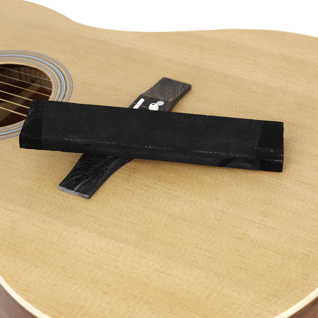 批发民谣吉他乌木琴桥木料DIY吉他手柄古典吉他木块毛坯吉他配件详情5