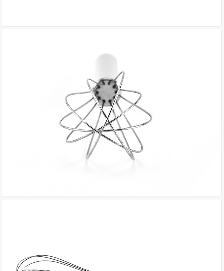 In-stock stainless steel manual egg beater, dough mixer, egg stirrer, baking tool, milk bubbler pic 9