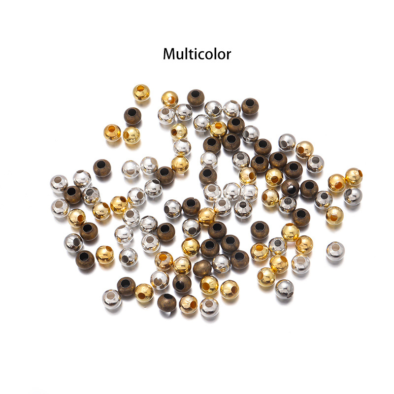 多规格电镀铁圆珠多色直孔圆珠隔珠金珠定位珠散珠diy饰品材料详情11