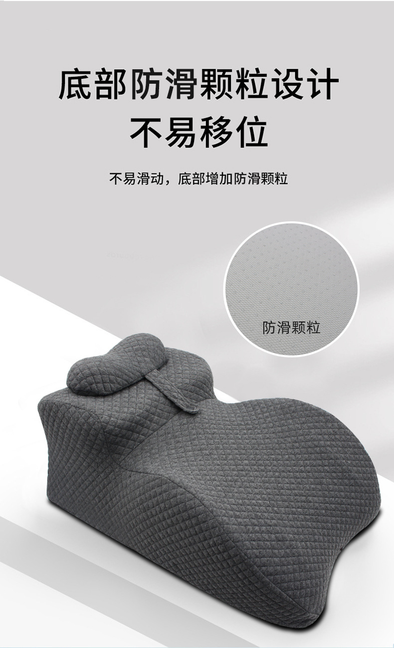 Sleeping pillow on the bed, sleeping pillow at the head of the bed, playing with mobile phone, memory foam backrest pillow, sleeping on the stomach and reading, prone position pillow pic 5