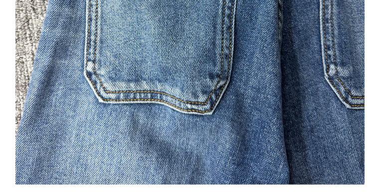 PL blue jeans for men and women, high-waisted loose, casual, versatile, wide-leg trousers with patch pockets, European and American style 2026 new style pic 17