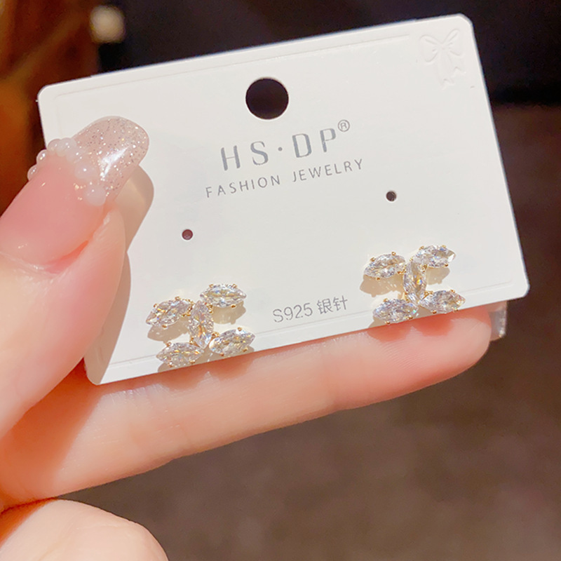 简约经典耳钉推荐100款百搭时尚925银针耳环锆石珍珠几何耳饰批发详情15