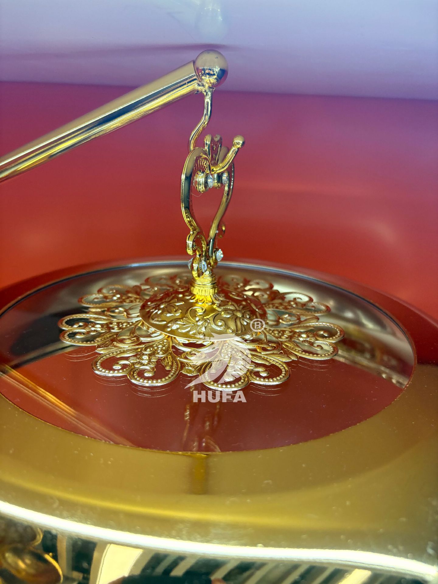 Cross-border stainless steel luxury gold disassembly and assembly hotel restaurant buffet stove, Bubi stove, heater chafingdish pic 13