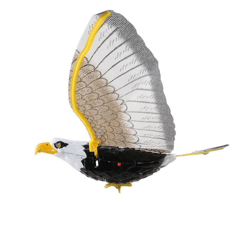 仿真吊线鸟 能飞会叫的老鹰鹦鹉 发光发声电动掉线飞鹰 动物玩具详情8