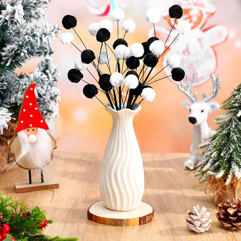 Merry Christmas! New velvet sphere ball paddle Christmas tree decoration Christmas tree wreath decoration factory store pic 5