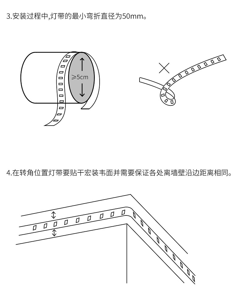 全光谱护眼led灯带普瑞灯条自粘24v低压线型灯线条灯带灯源light详情17