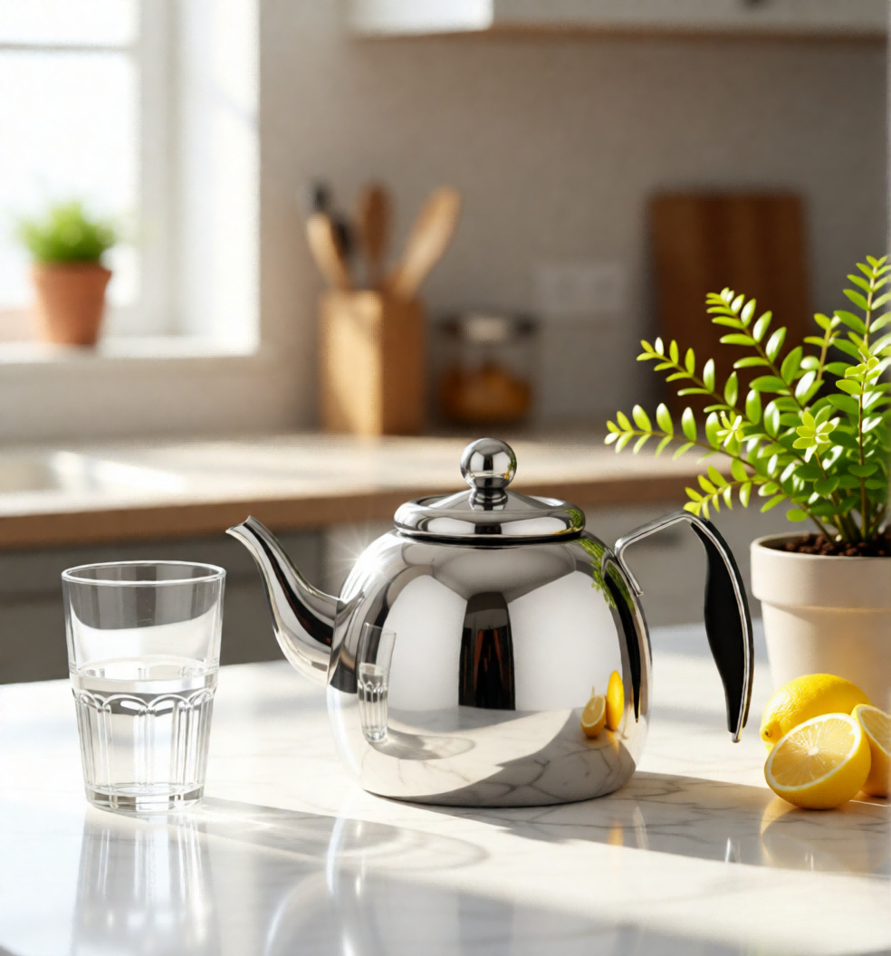 Household stainless steel teapots for tea brewing, restaurants with tea strutters, tea kettles, hotels and restaurants, water kettles, planetary mother and child kettles pic 6