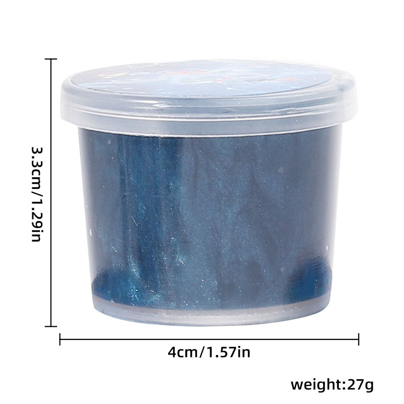 亚马逊爆款 星空水晶泥七彩小罐史莱姆混色起泡胶 slime 厂家批发详情28