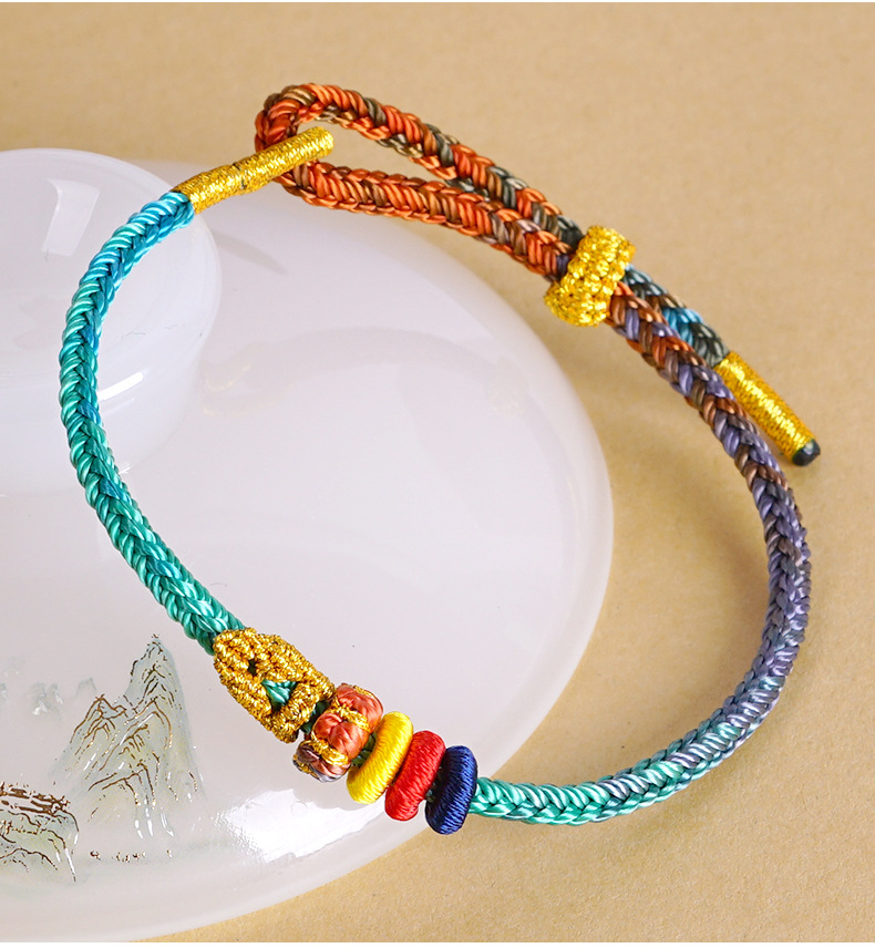 In 2025, the Koi Changshu Seven Wisdoms Landing Wristband was hand-woven as a gift for students to achieve success in the imperial examination pic 2