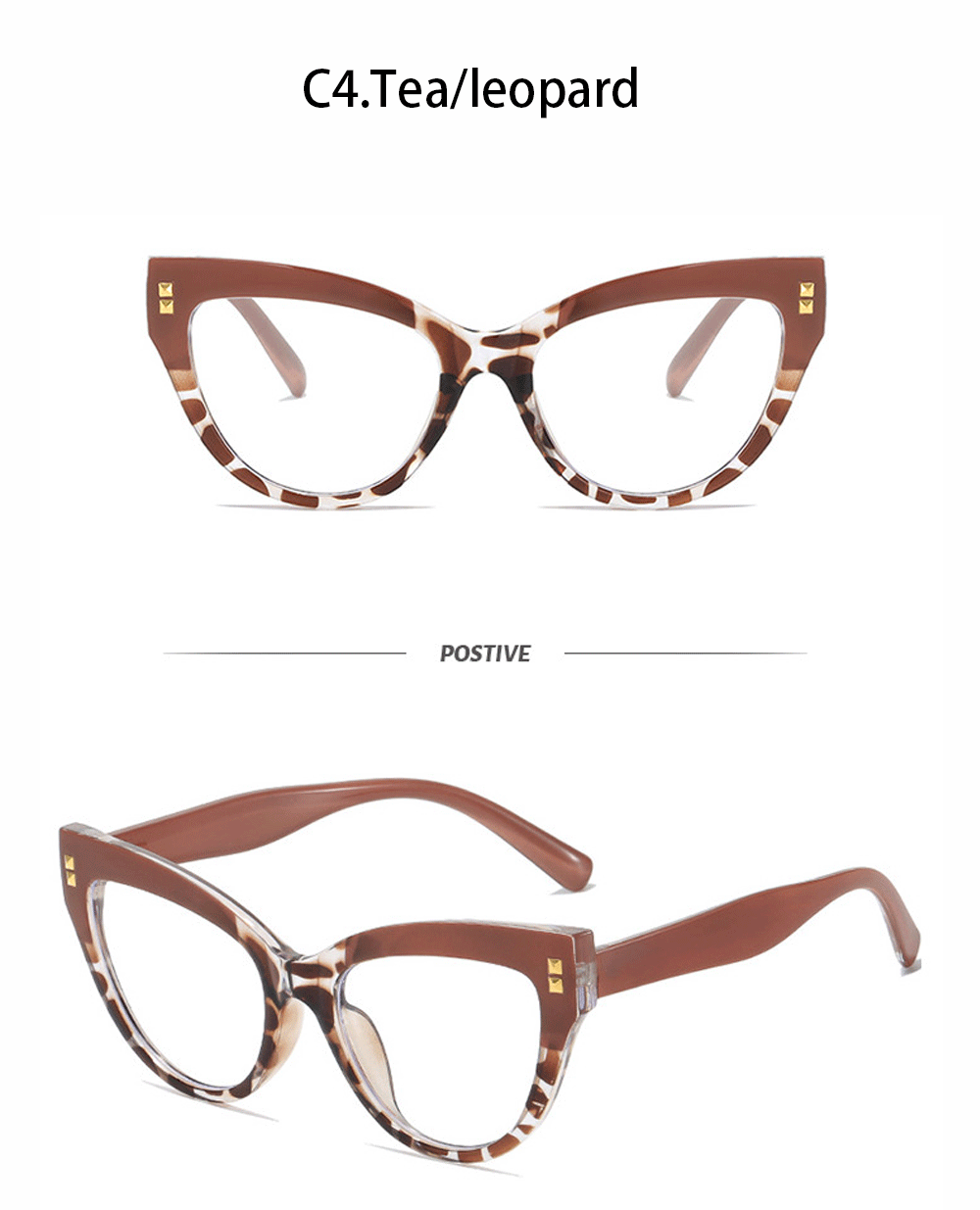 New fashionable anti-blue light cat-eye flat glasses, computer glasses, anti-glare and anti-ultraviolet frame glasses, cross-border pic 13